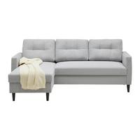 Sedacia súprava BERGEN, obojstranná, sivá - čierna/svetlosivá, Modern, kov/drevo (192/82/138cm) - Based