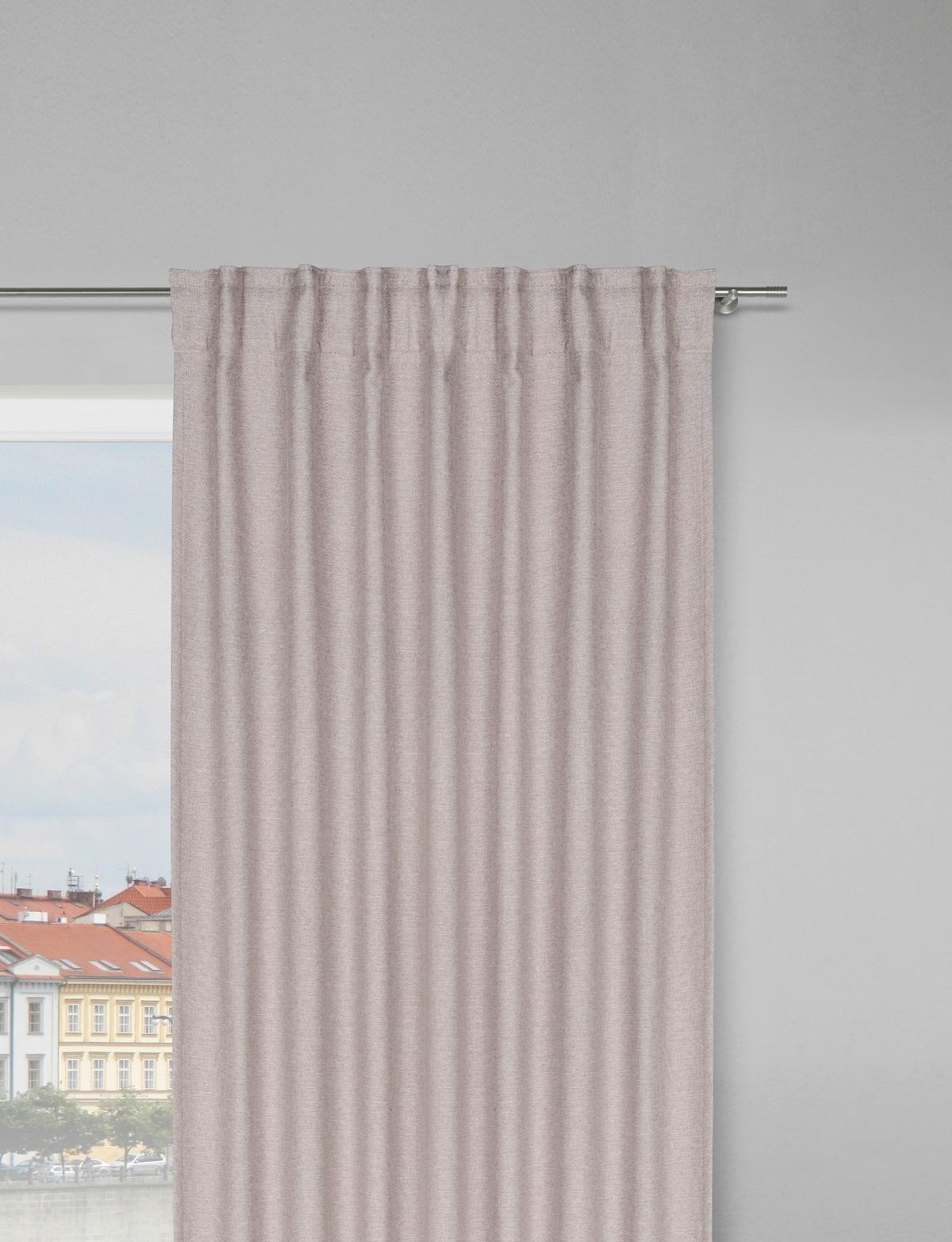 Termoizolační závěs Alfi, 135/255cm, béžová - béžová, Konvenční, textil (135/255cm) - Modern Living