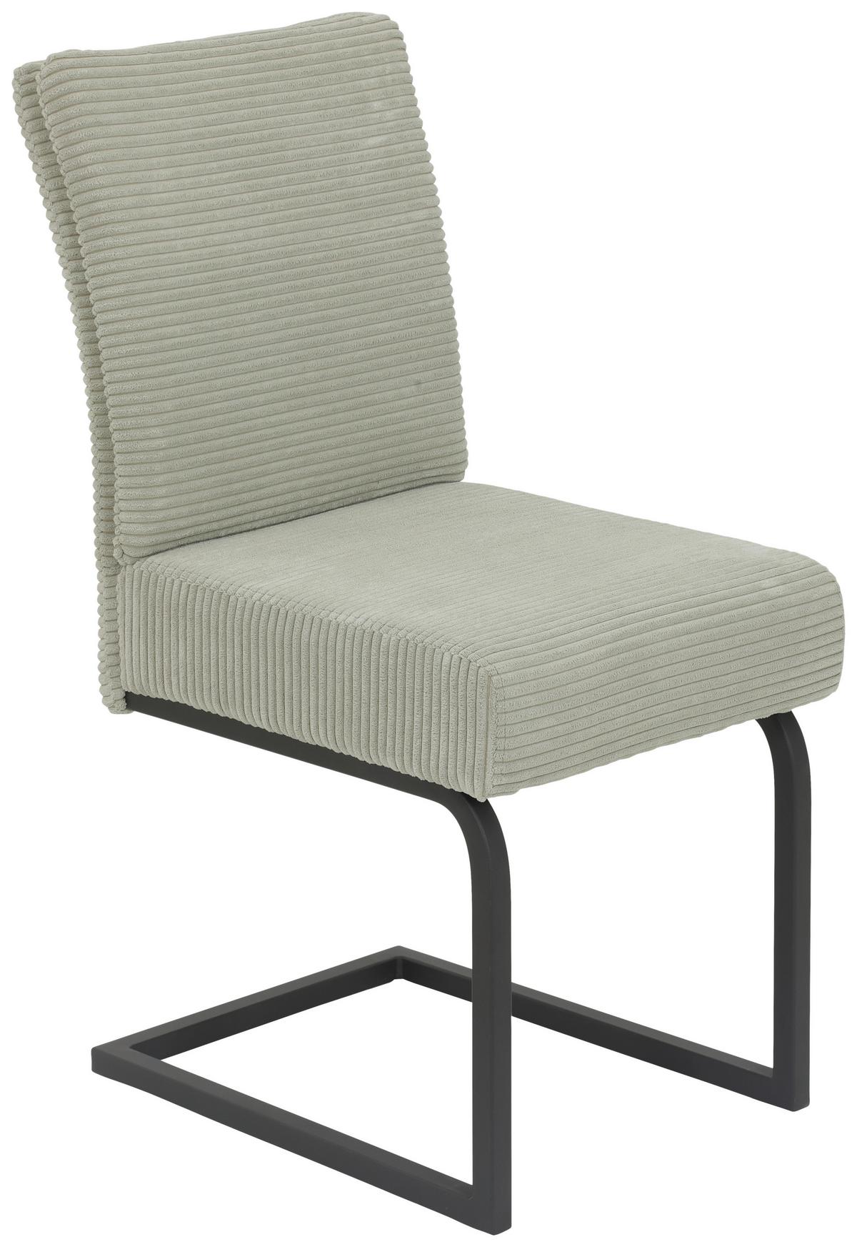 Schwingstuhl Olivia Giga-S - Beige/Schwarz, MODERN, Textil/Metall (61/91/43cm)