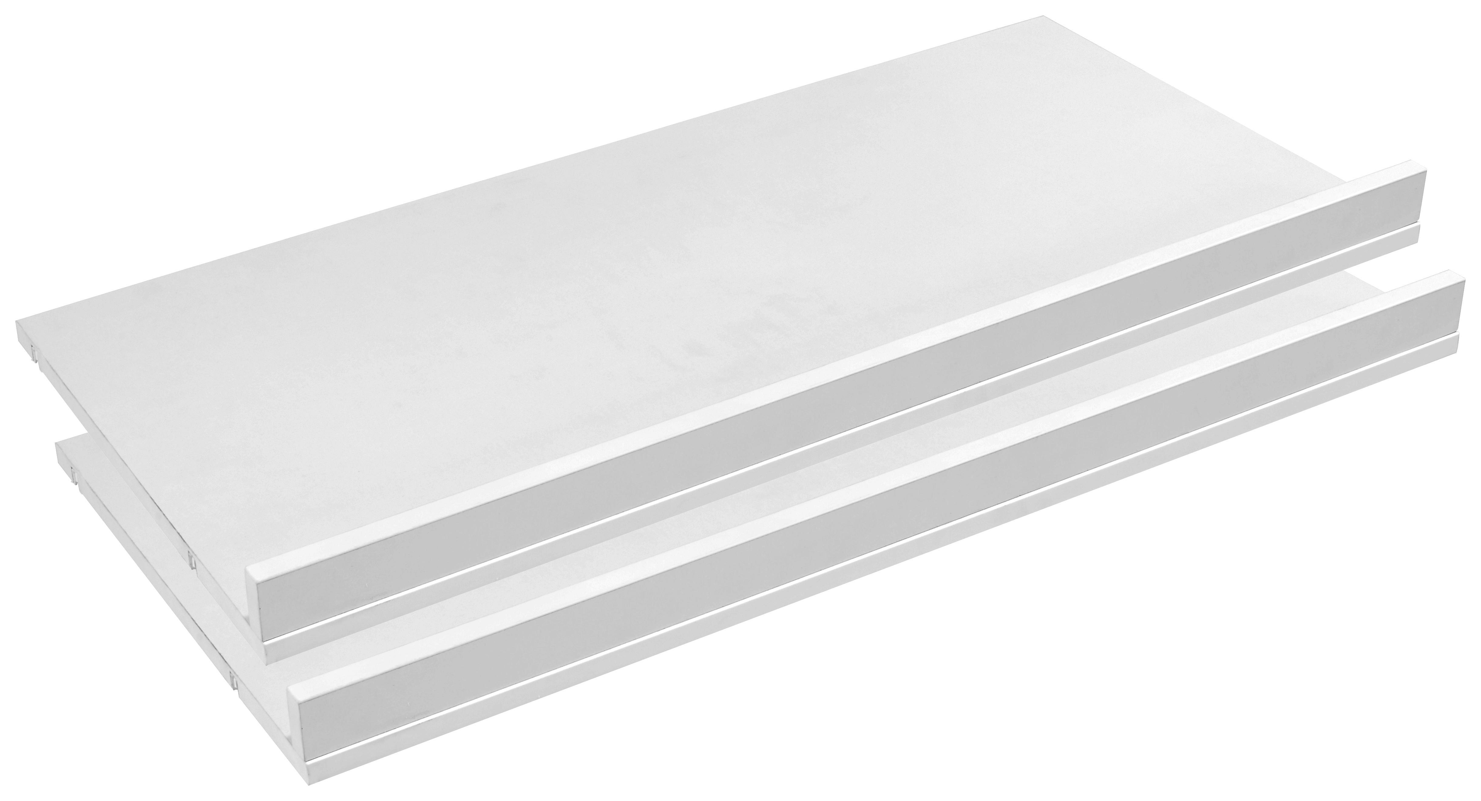 Cipőtároló Vario - Fehér, Faalapú anyag (90/6/40cm)