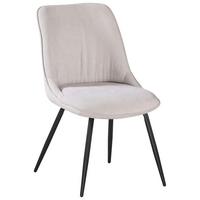 ŽIDLE NOVA - černá/béžová, Moderní, kov/textil (51cm) - Premium Living