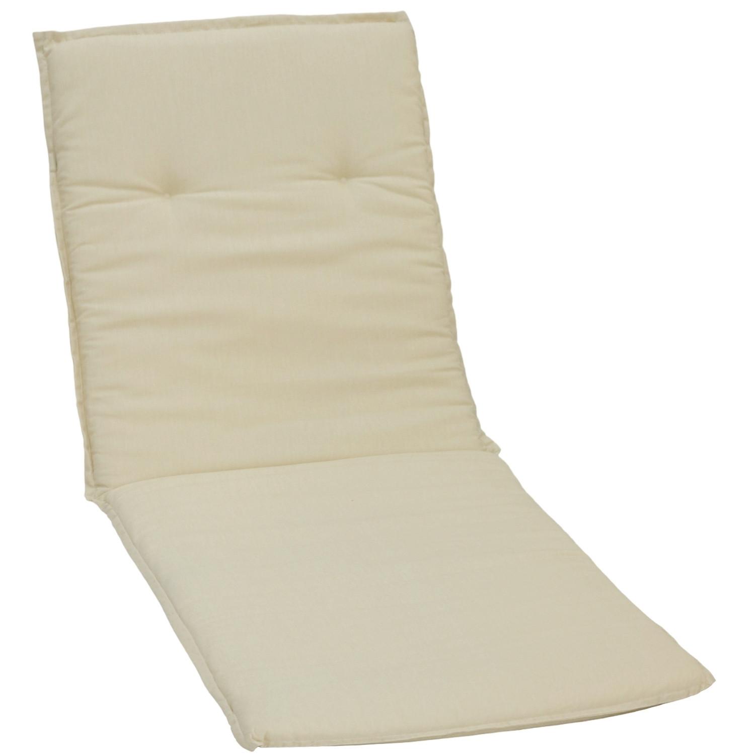 Auflage für Gartenliege Takume 191x58x8 cm Beige - Beige, Basics, Textil (191/58/8cm) - Gardenson