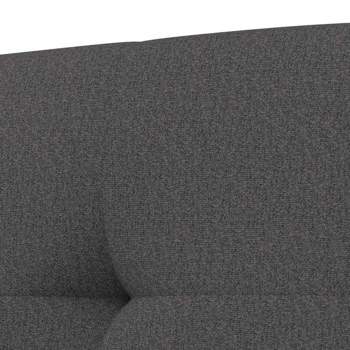 Nízka čalúnená posteľ CAMILLA 180x200 cm, sivá - sivá/prírodná farba, Modern, drevo/textil (180/200cm) - Bessagi Home