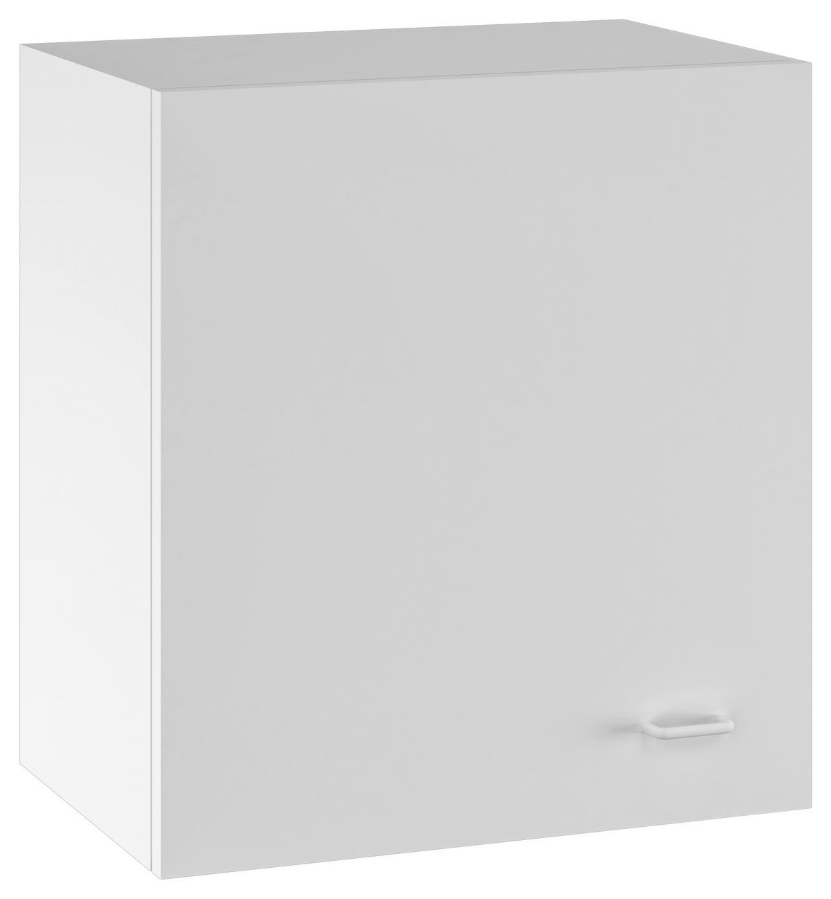 Küchenoberschrank Speed B: 50 Cm Weiß 1 Drehtür - Weiß, KONVENTIONELL, Holzwerkstoff (50/54,8/32cm)