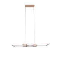 LED-Pendelleuchte 347710465 Albany - Grau/Cappuccino, Design, Metall (100/28/150cm) - Trio Leuchten