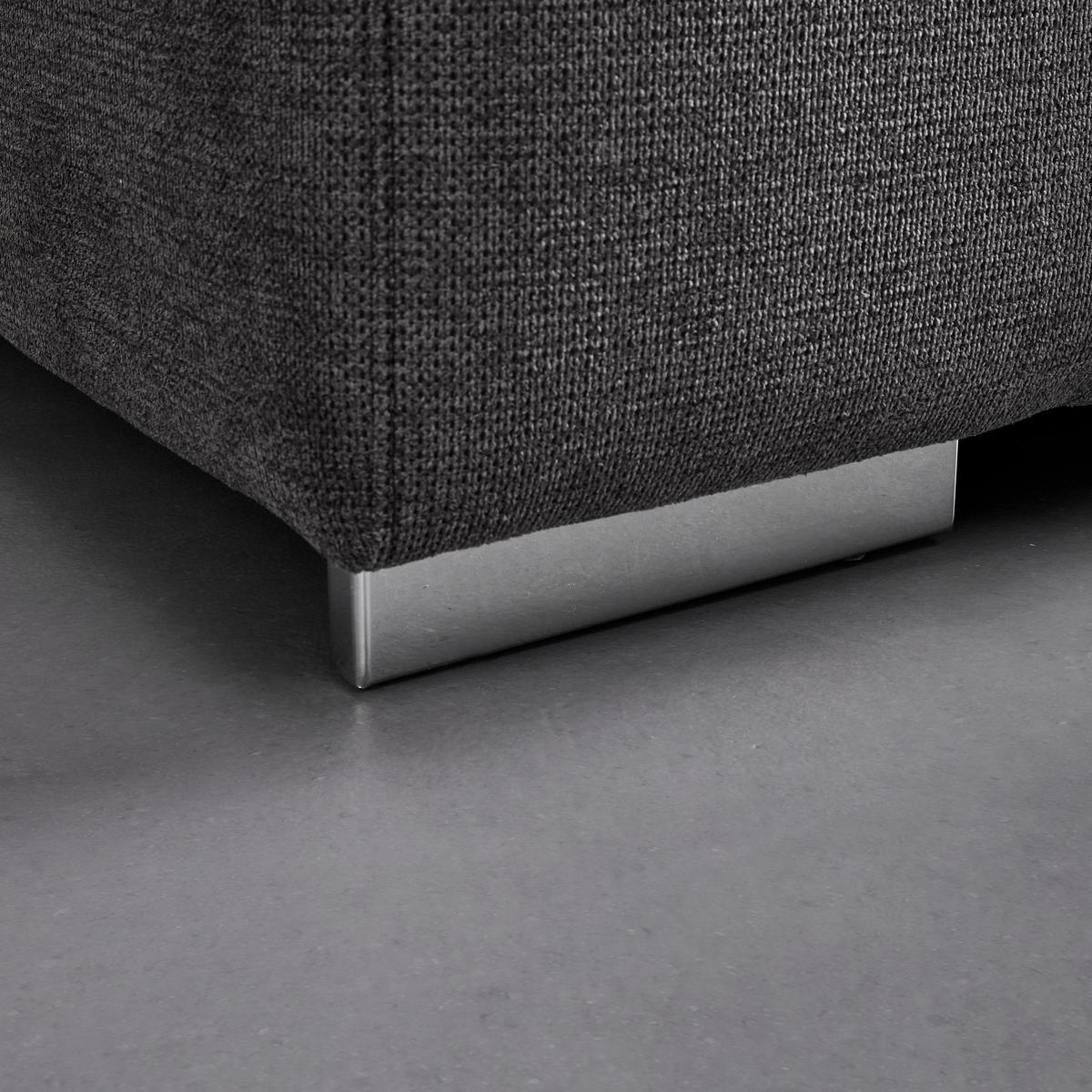 Sedacia súprava Orion, sivá - ľavé prevedenie - sivá/chrómová, Modern, kov/textil (310/70-88/225cm) - Bessagi Home