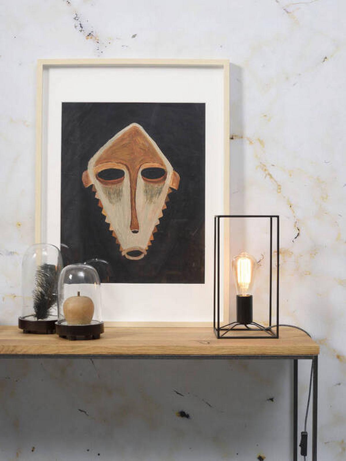 Tischlampe Antwerp Schwarz Mit Schalter - Schwarz, Basics, Metall (15/30/15cm) - It's about Romi