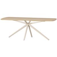 ESSTISCH Tablo Eichefarben L: 220cm - Eichefarben/Beige, MODERN, Holz/Metall (220/100/76cm) - Livetastic