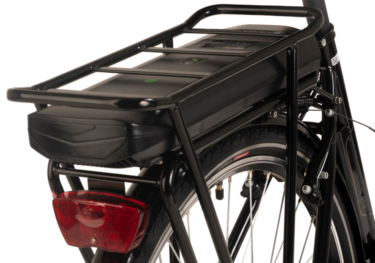 Elektrofahrrad E-citybike Hollandia Lido,schwarz,28 Zoll - Schwarz, Basics, Metall (21/116/188cm)