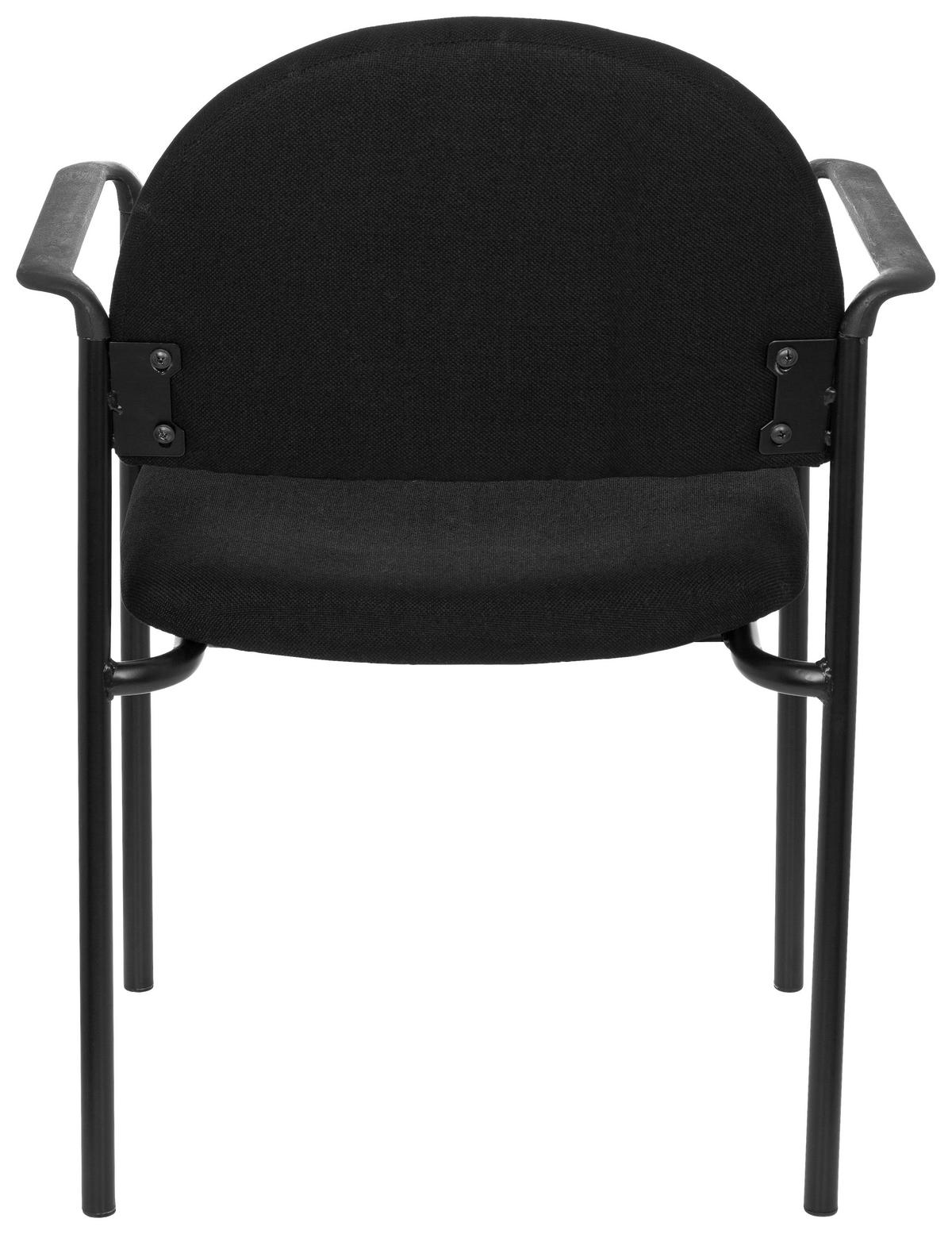 Besucherstuhl Xt 700 Schwarz Bis 120 Kg - Schwarz, Basics, Kunststoff/Textil (55/84/42cm) - MID.YOU