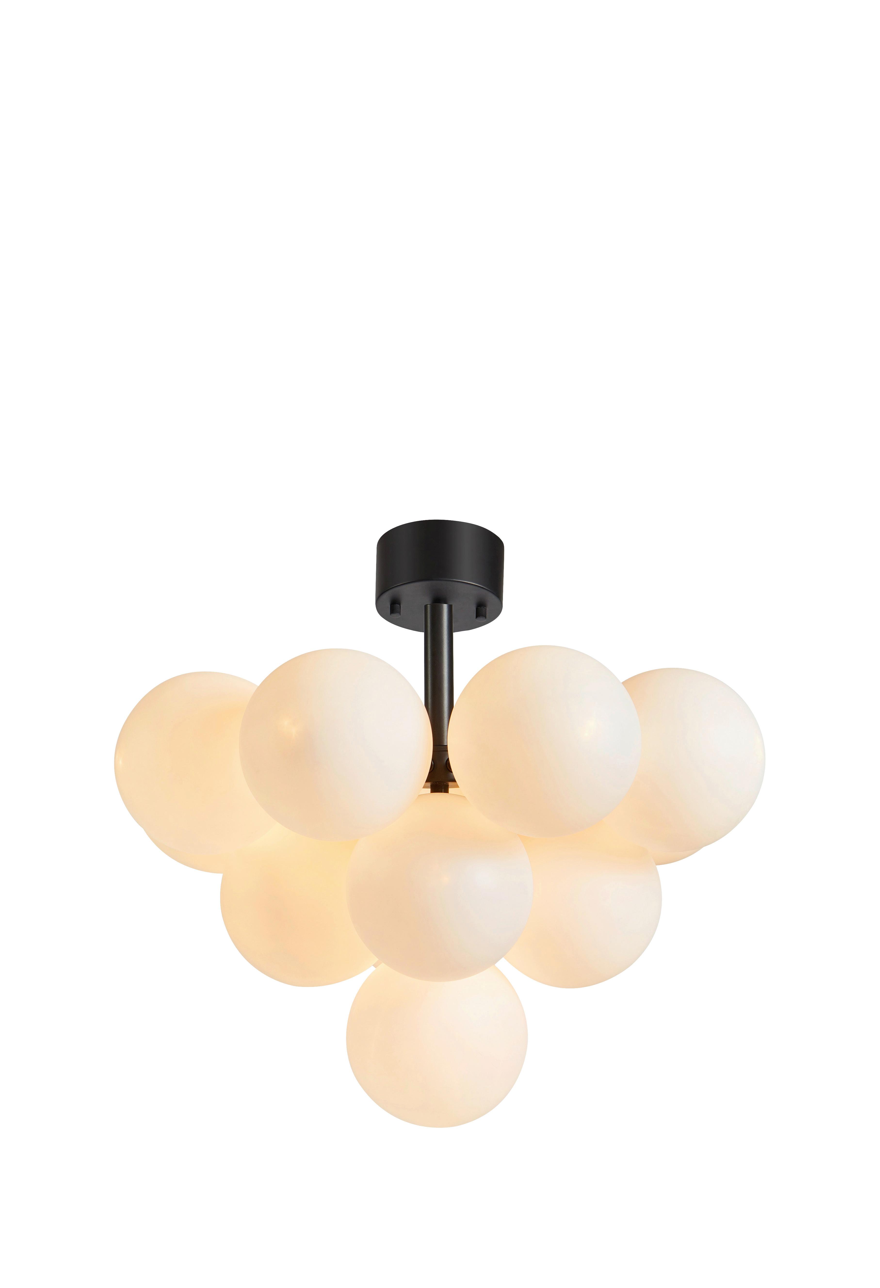 Hängeleuchte Weiß, 20w - Schwarz/Weiß, Basics, Glas/Metall (56/51cm) - Markslöjd