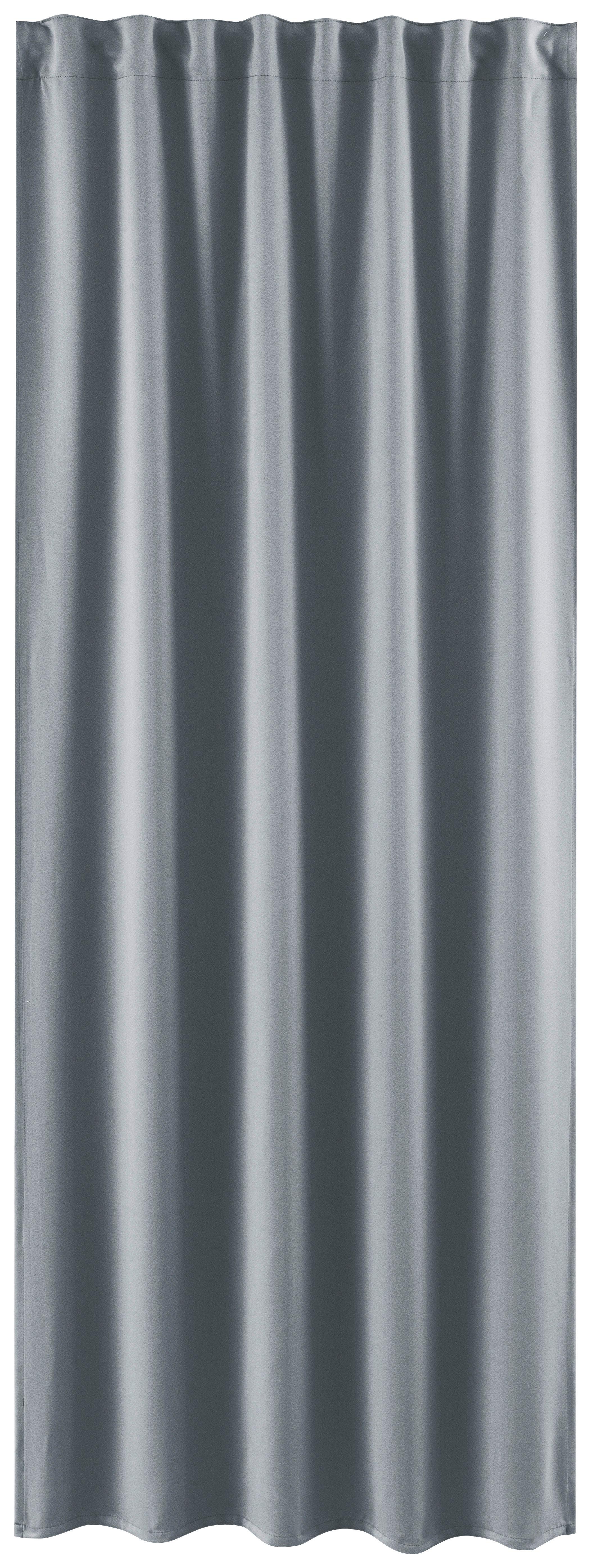 Verdunkelungsvorhang Simone - Silberfarben, ROMANTIK / LANDHAUS, Textil (135/245cm) - James Wood