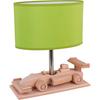 Kindertischleuchte 4112325 Rennwagen - Grün - Naturfarben/Grün, Basics, Holz/Holzwerkstoff (32/14/27cm)