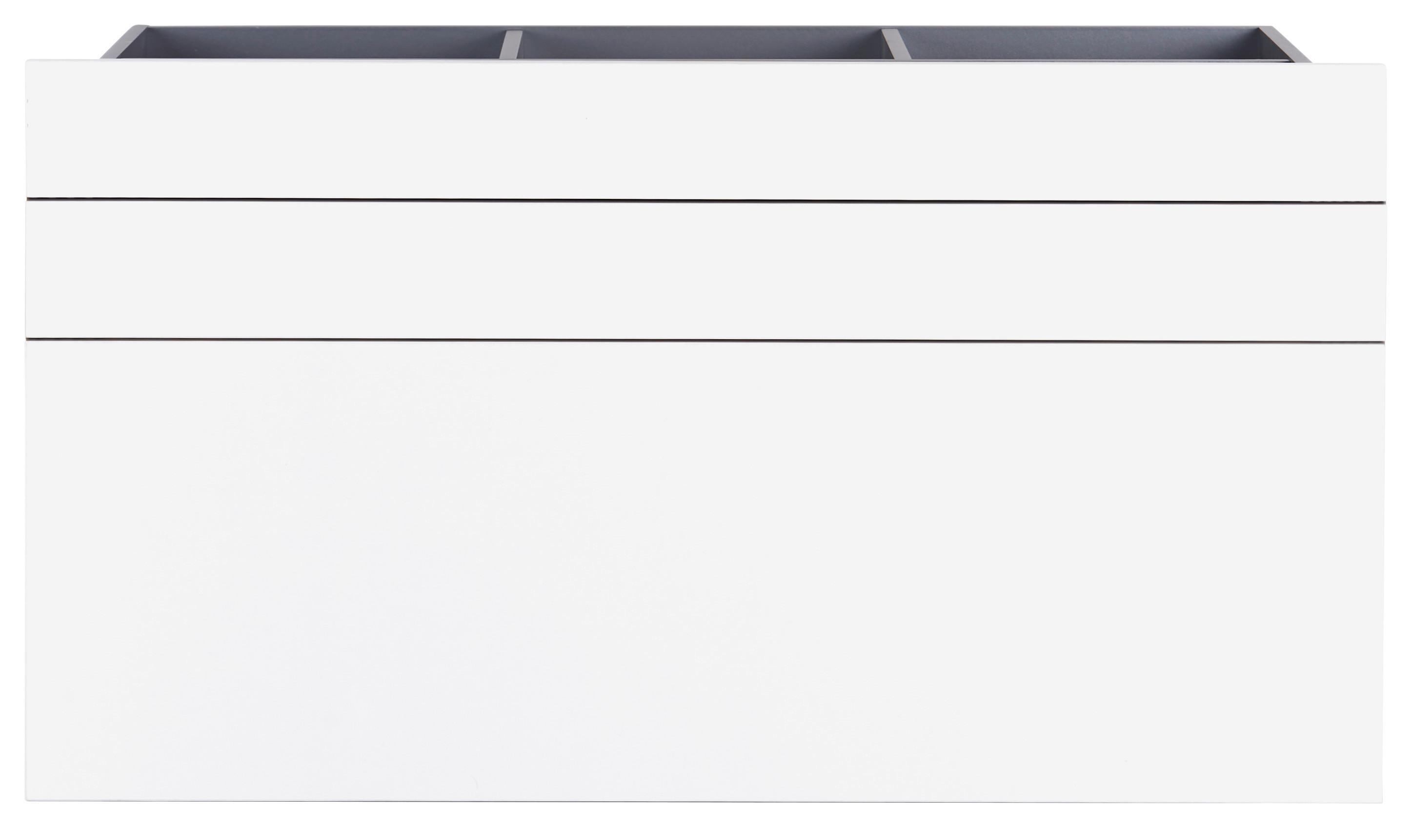 Schubladeneinsatz Unit Weiß B: 91 cm 3 Fächer - Weiß, MODERN, Holzwerkstoff (91/50,3/47cm) - Ondega