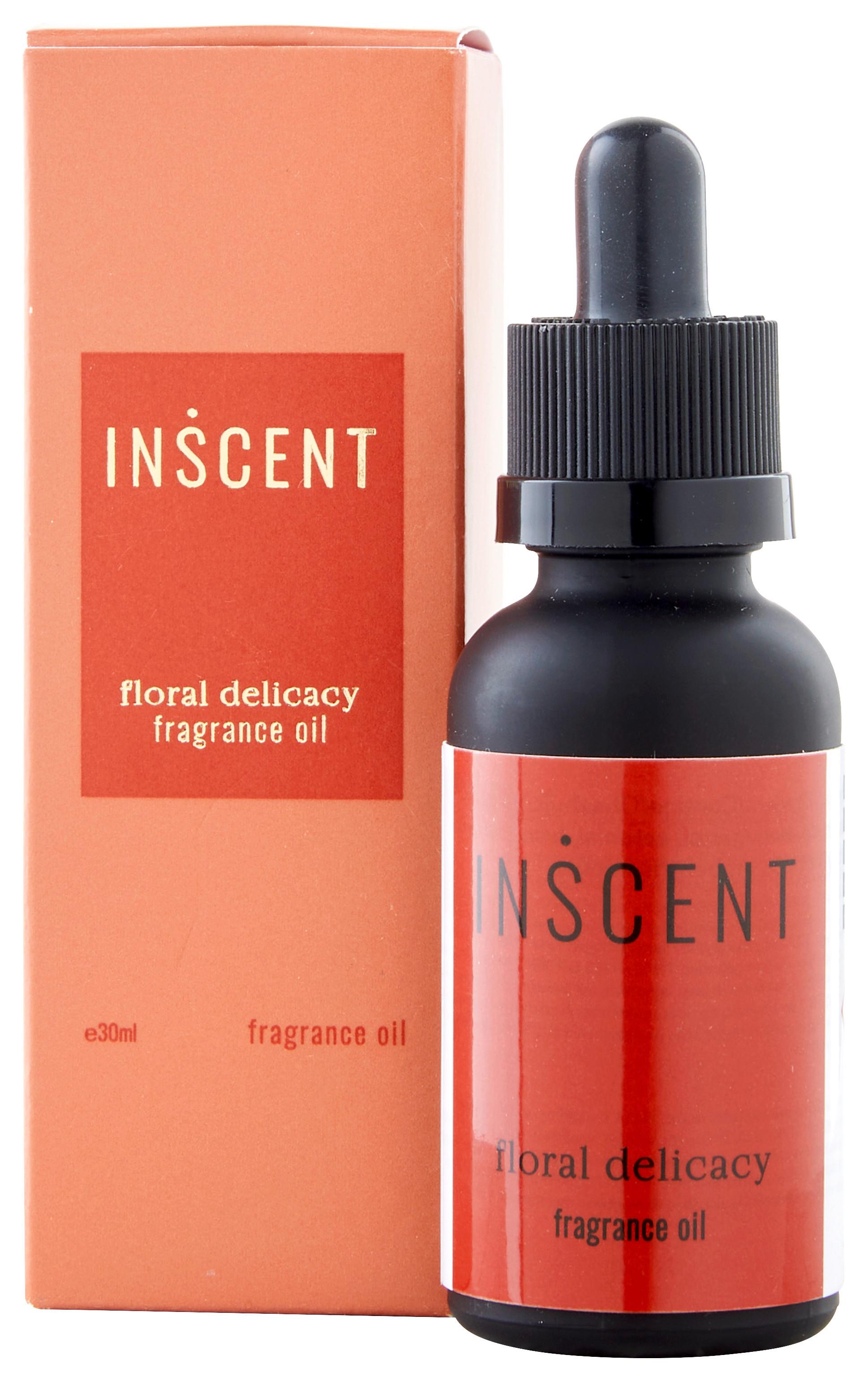 Parfumovaný olej Floral Delicacy, 30 ml - čierna/červená, Design, sklo (30ml) - Inscent