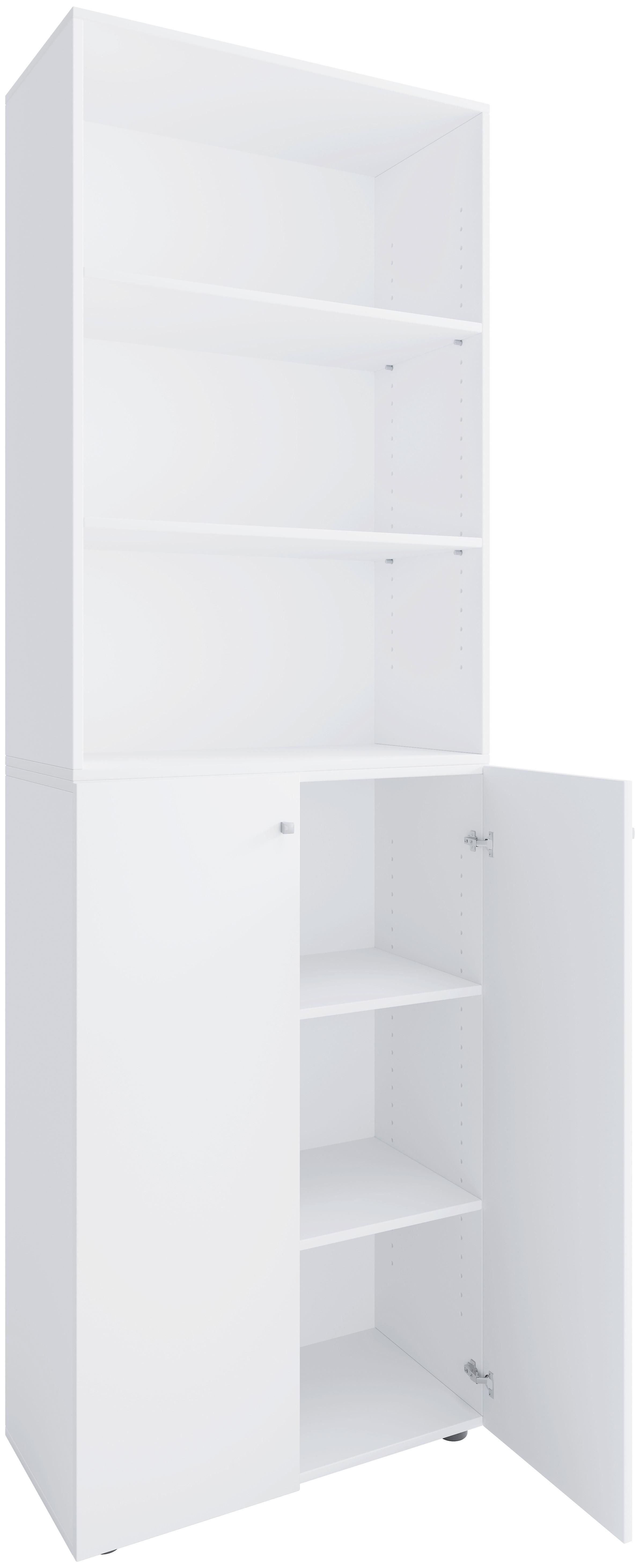 Aktenschrank Lona Weiß B: 70 cm - Weiß, Design, Holzwerkstoff (70/220/39cm) - MID.YOU