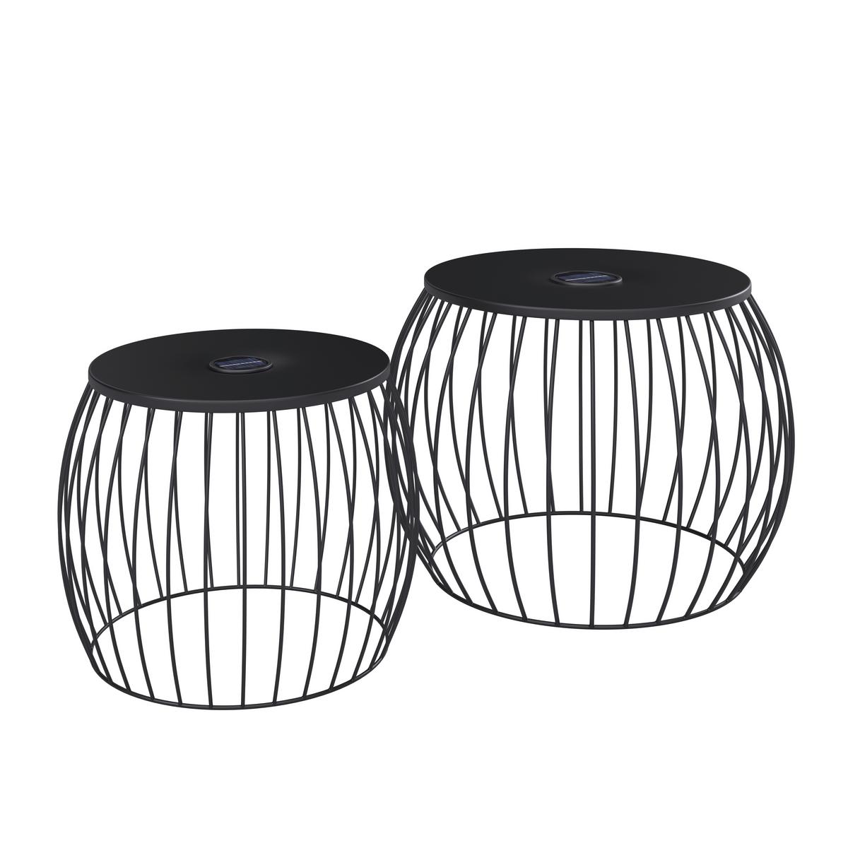 SADA ZÁHR. PRÍRUČ. STOLÍKOV AVA - čierna, Basics, kov/textil - Mömax