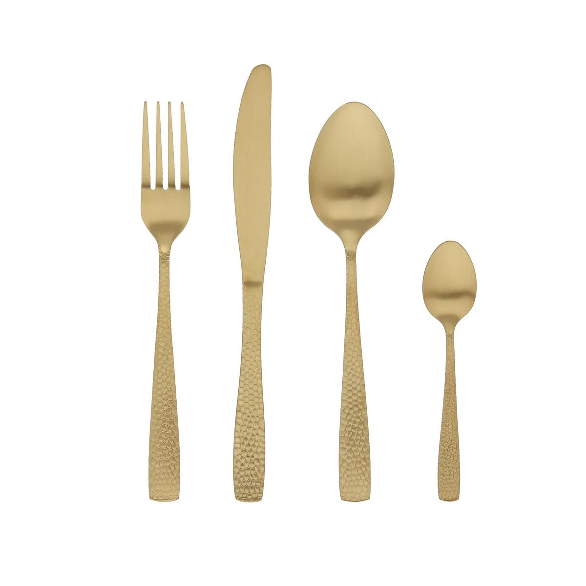 Besteckset Pauline 24--Teilig. Goldfarben - Goldfarben, Basics, Metall - Tognana