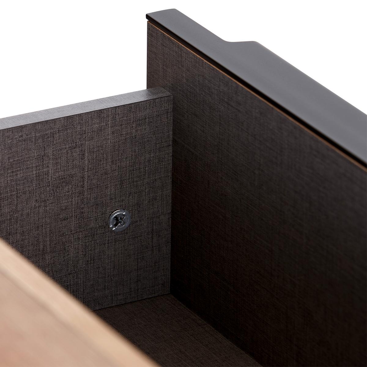 Komód James 150/82 Cm - grafitszürke/tölgyfa, Konventionell, faalapú anyag (150/82,2/38cm) - James Wood