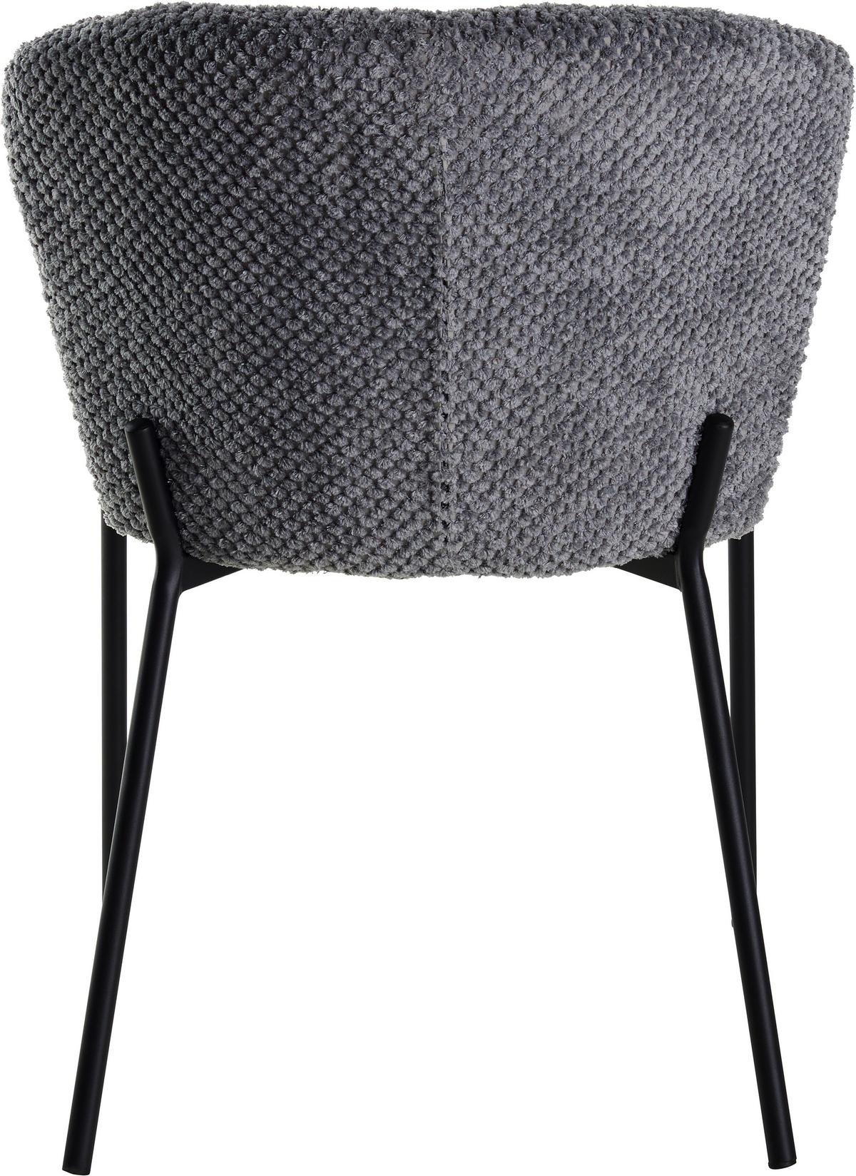 Stuhl Paris - Schwarz/Grau, LIFESTYLE, Holz/Textil (55/79/59cm) - Livetastic