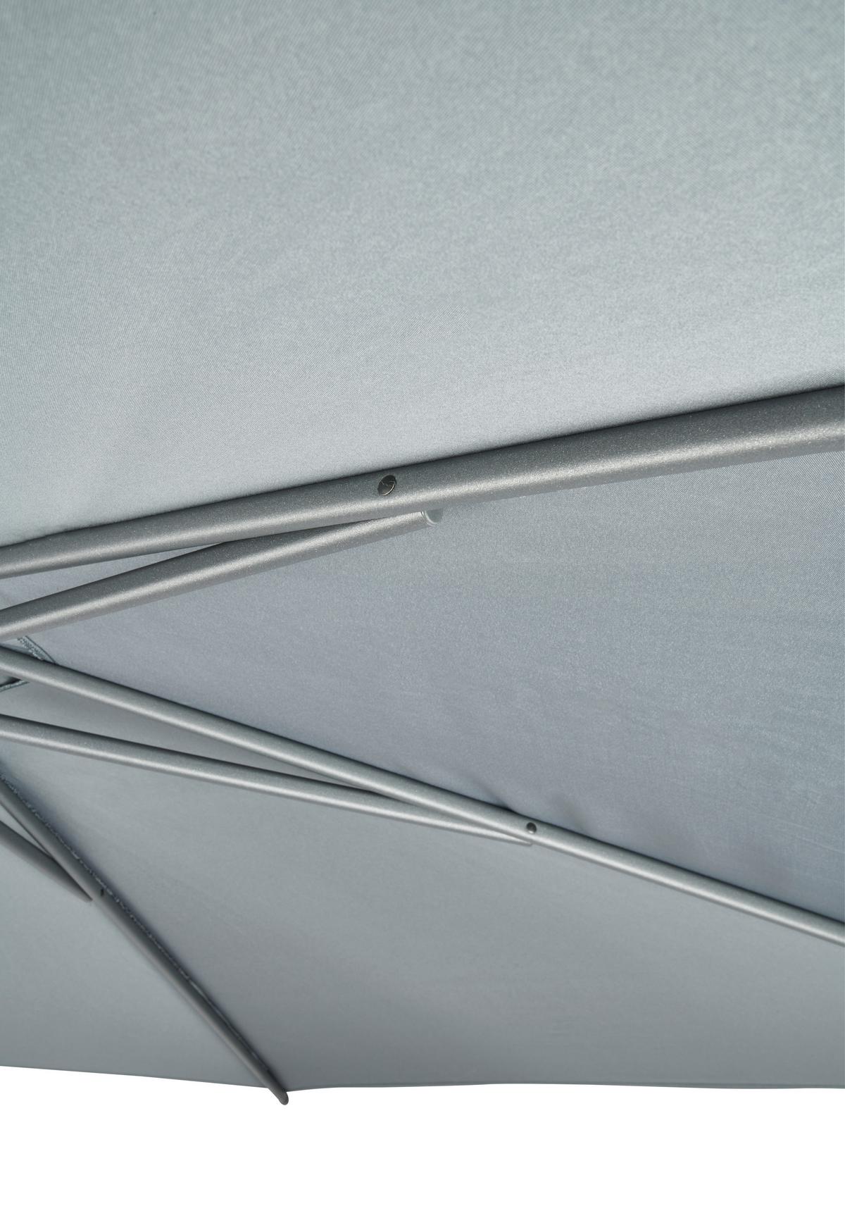 Sonnenschirm Sun BxHxT: 270x270x220 cm Anthrazit - Anthrazit, MODERN, Textil/Metall (270/270/220cm) - Beldano