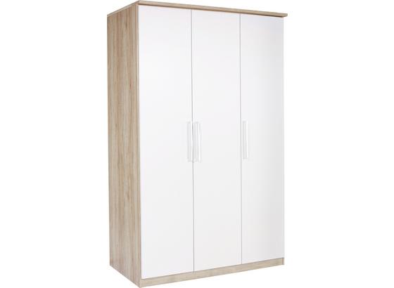 Skříň Šatní Wien - bílá/barvy dubu, Konvenční, kompozitní dřevo (136/212/56cm) Skříň Šatní Wien - bílá/barvy dubu, Konvenční, kompozitní dřevo (136/212/56cm)