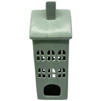 Dekorační dům LED/teplá bílá - zelená, Konvenční, keramika (11,5/30,3/11,5cm) - Mömax