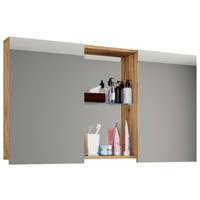 Spiegelschrank Budasi Honigeiche B: 112 cm - Honigeiche, MODERN, Holzwerkstoff (112/59/12cm) - MID.YOU