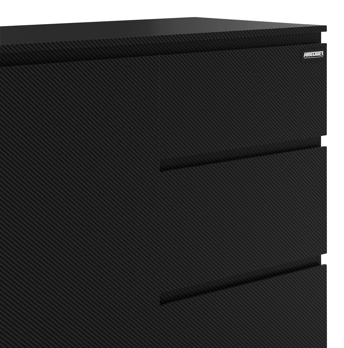 Sideboard Minecraft - Schwarz, MODERN, Holzwerkstoff (160/80/40cm) - Minecraft