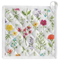 Topflappen Linessa - Pink/Gelb, MODERN, Textil (21/21cm) - Luca Bessoni