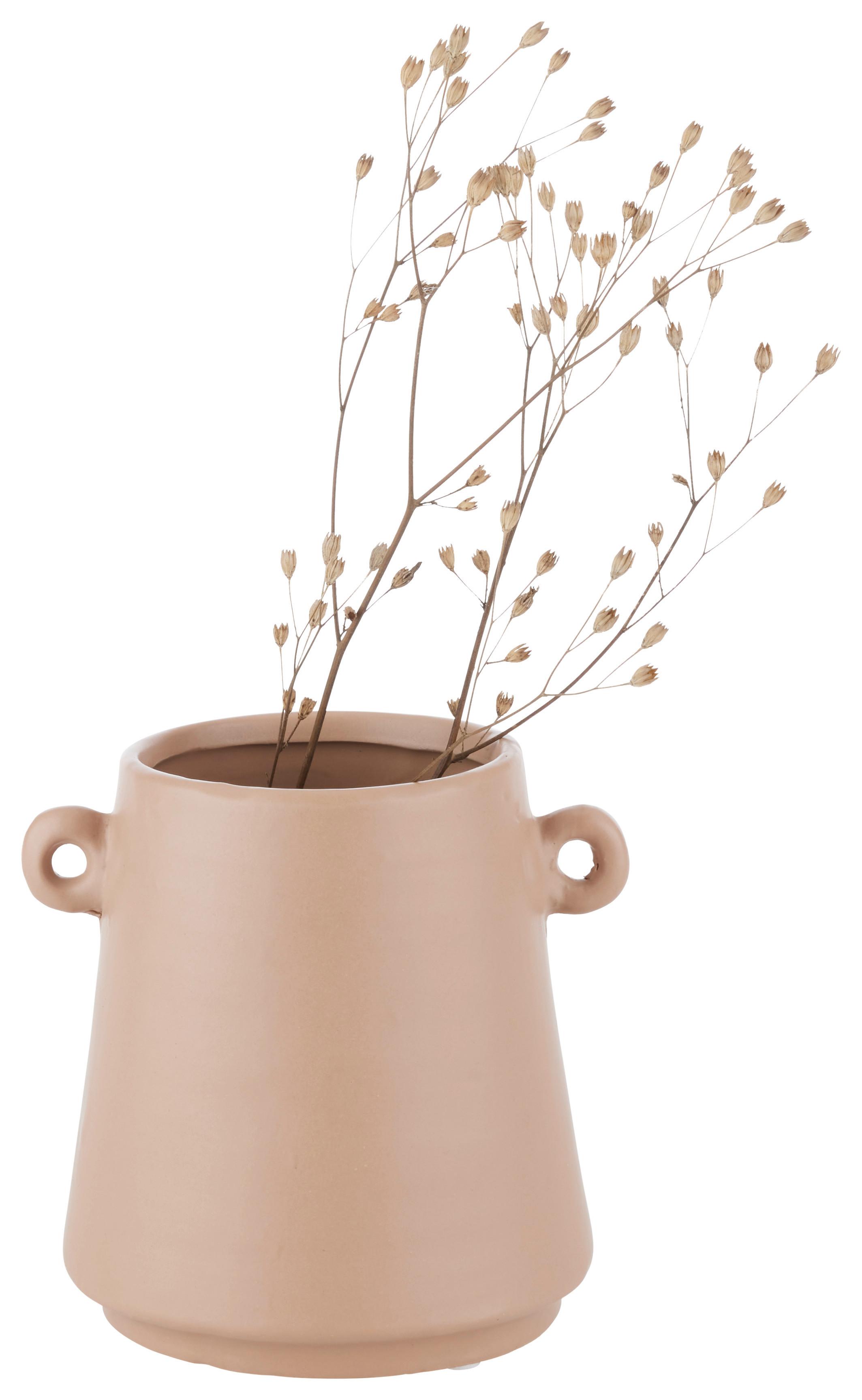 Váza keramická Emma, V: 16,5cm - světle hnědá, Basics, keramika (14/16,5/13,5cm) - Modern Living