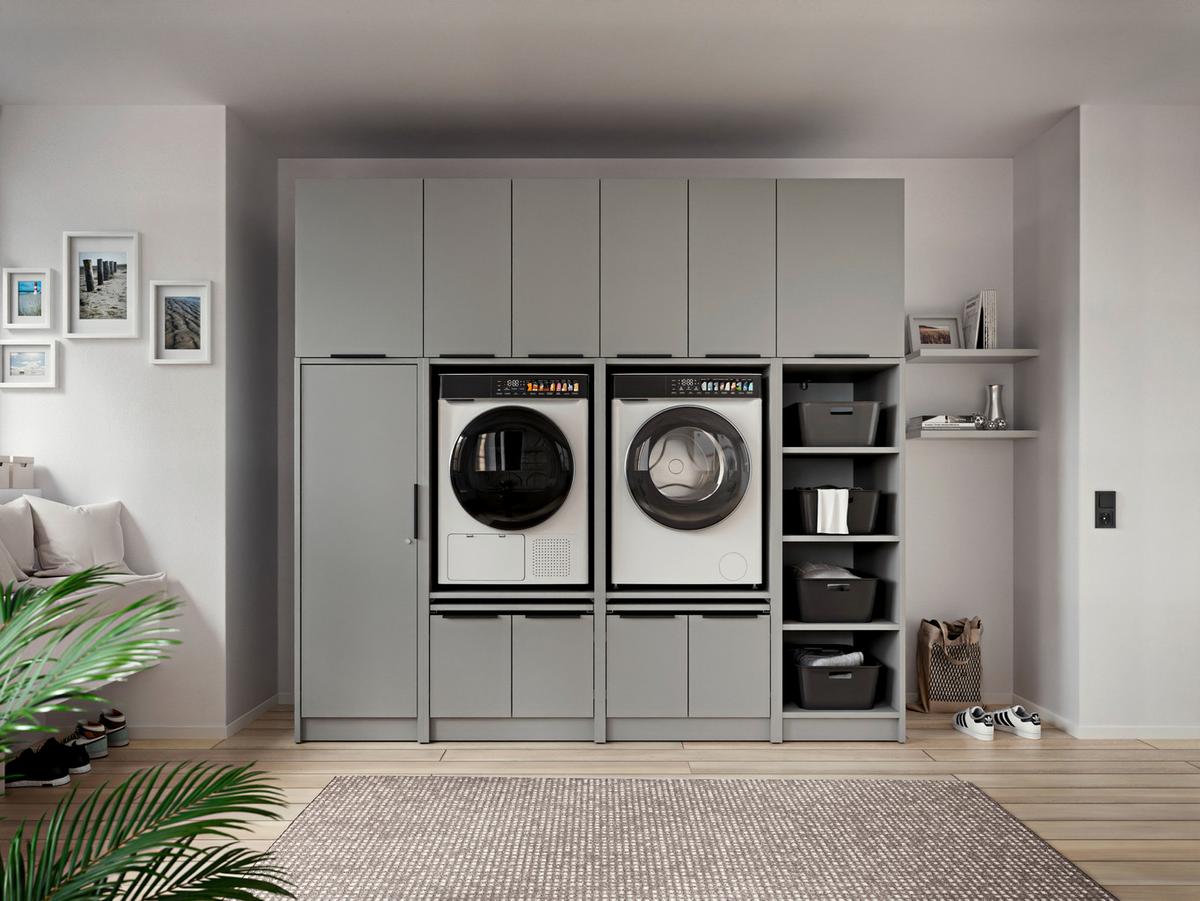 NÁSTAVEC NA SKŘÍŇ TIDY HERO - šedá/černá, Basics, kov/kompozitní dřevo (50/70/68cm) - P & B