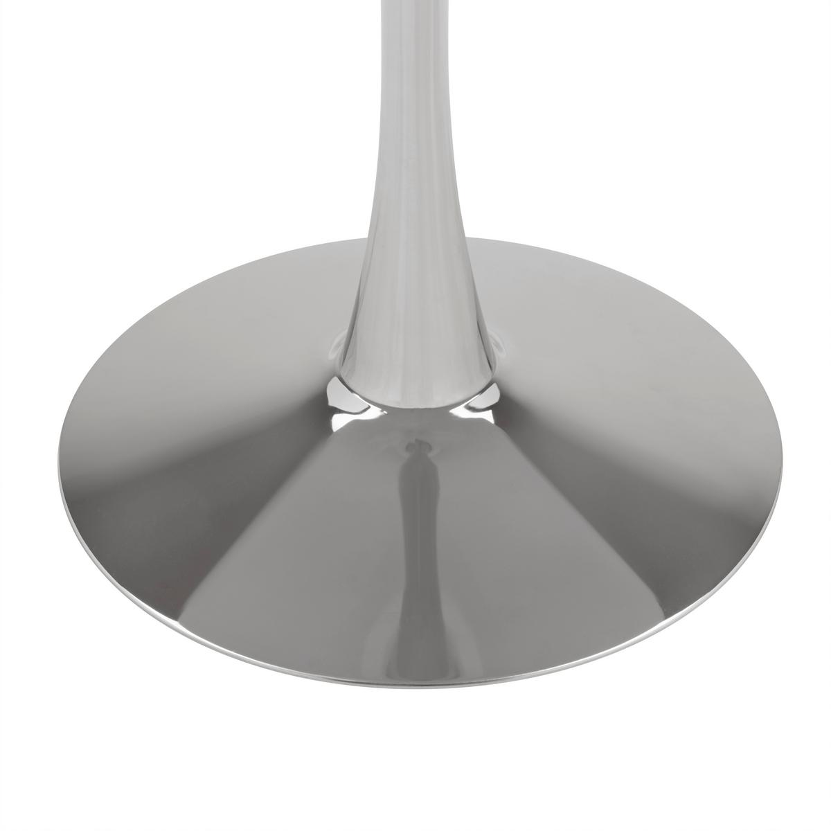 JÍDELNÍ STŮL CAITLYN - barvy chromu, Design, kov/dřevo (100/75/100cm) - Mömax