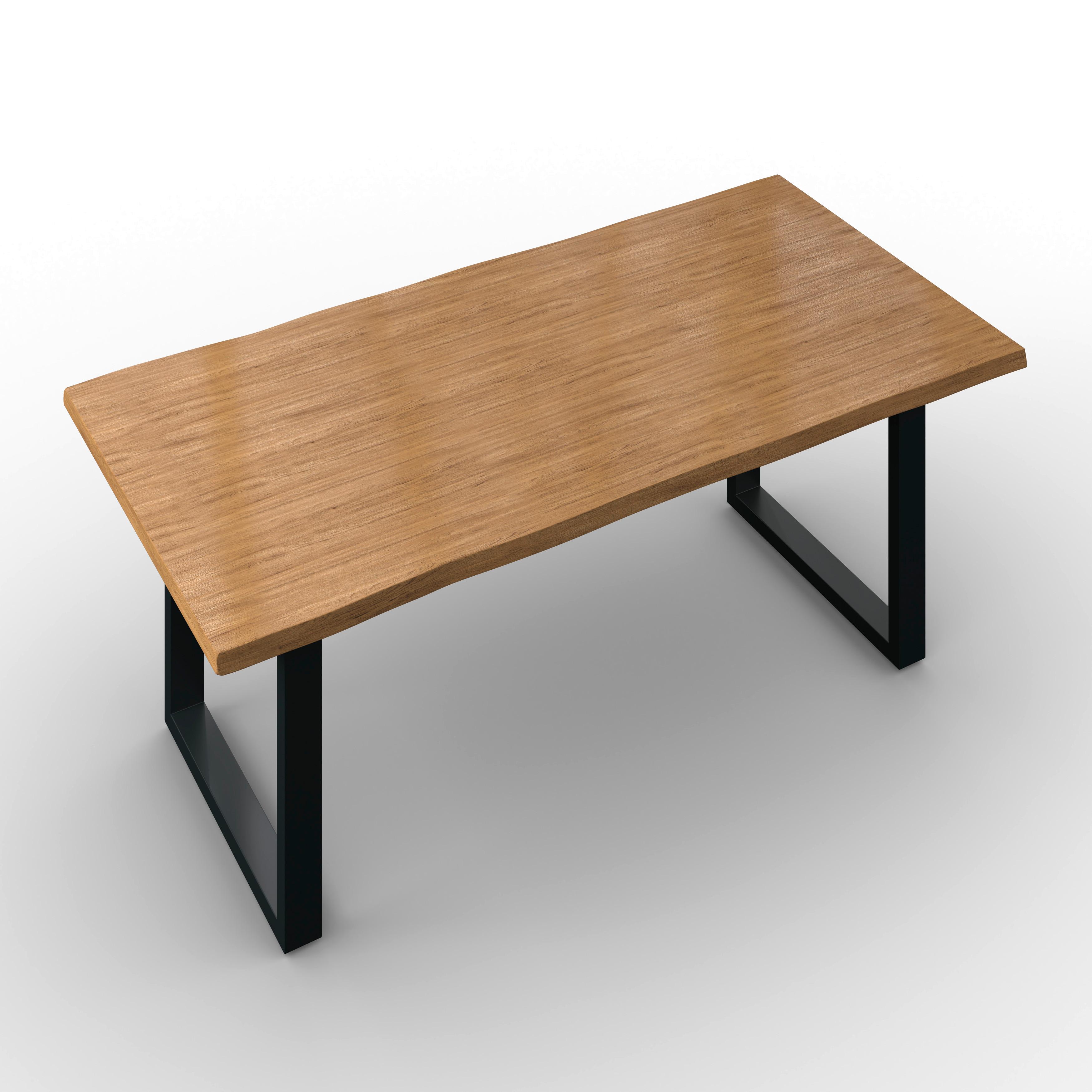 Jedálenský stôl YOLA 200x100 - farba duba, Modern, kov/drevo (200/100/76cm) - Bessagi Home