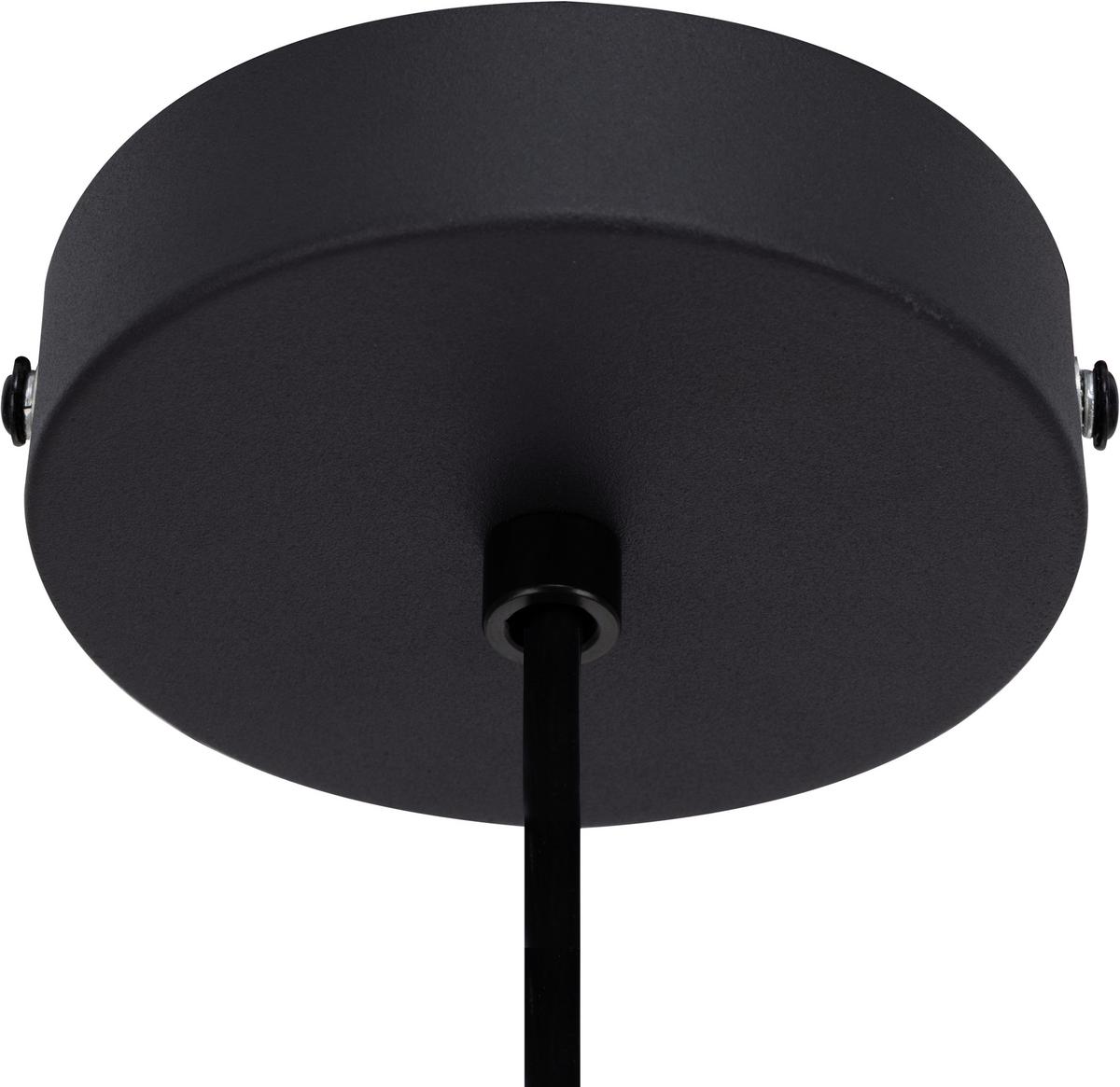 Hängeleuchte Fedi Grau/Schwarz max. 3 Watt - šedá/černá, Moderní, kov/textil (55/55/120cm) - Mömax