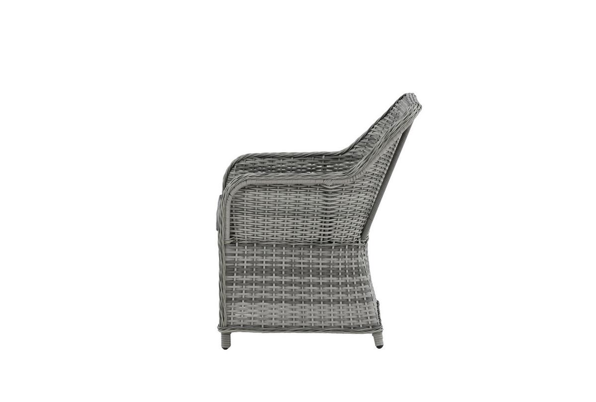 Gartenstuhl-Set Vikelund - Grau, KONVENTIONELL, Textil/Metall (65/92/75cm) - Gardenson