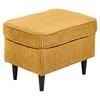 Hocker Oskar Gelb B: 63 cm - Gelb/Schwarz, Basics, Textil (63/43/42cm) - MID.YOU