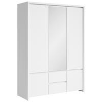 Drehtürenschrank Kaspian - Weiß, MODERN, Glas/Holzwerkstoff (153,5/211/55,5cm) - MID.YOU