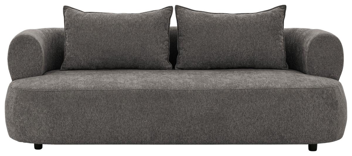 3-sitzer-sofa Ferro Anthrazit B: 200 Cm - Anthrazit/Schwarz, Design, Textil (200/76/96cm) - Livetastic