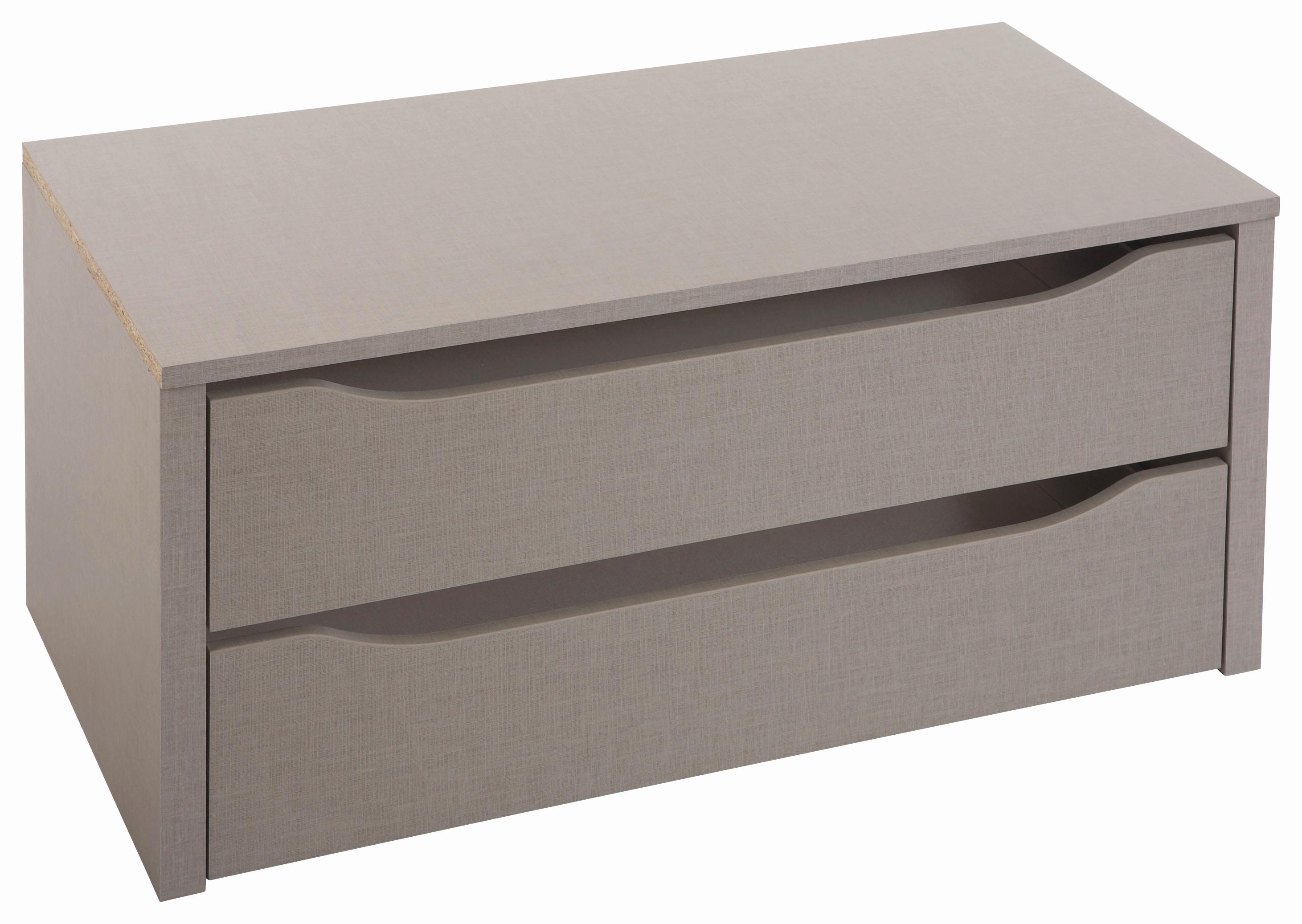 Fiókos Betét Pack´s - szürke, Konventionell, fa (88/39/45cm)