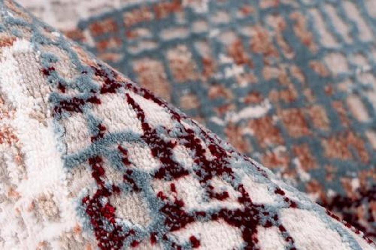 Webteppich Grau/Rosa Akropolis 160x230 cm - Rosa/Grau, Design, Textil (160/230cm) - Kayoom