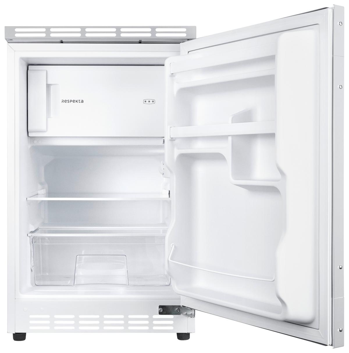 Kühlschrank Respekta Ilian Weiß B: 49,5 cm - Weiß, Basics, Glas/Metall (49,5/81,5/55cm) - Respekta