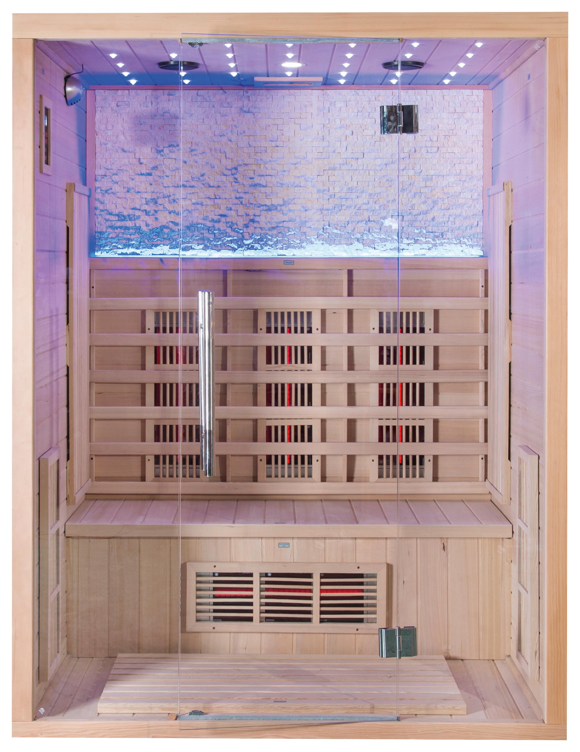 Infrarotkabine 3 Personen 153x200x110 cm Malmö