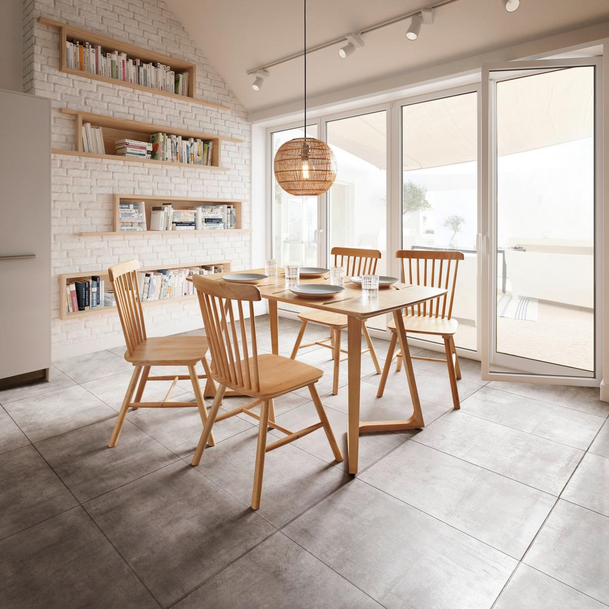 Jídelní stůl COLIN 140 - přírodní barvy, Moderní, dřevo (140/75/80cm) - Bessagi Home