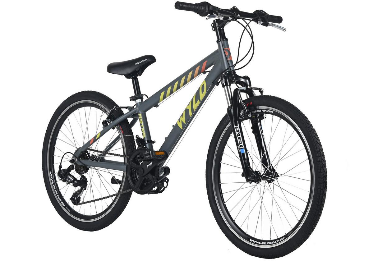 Kinderfahrrad 24'' Anthrazit - Anthrazit, MODERN, Metall (25/140/60cm)