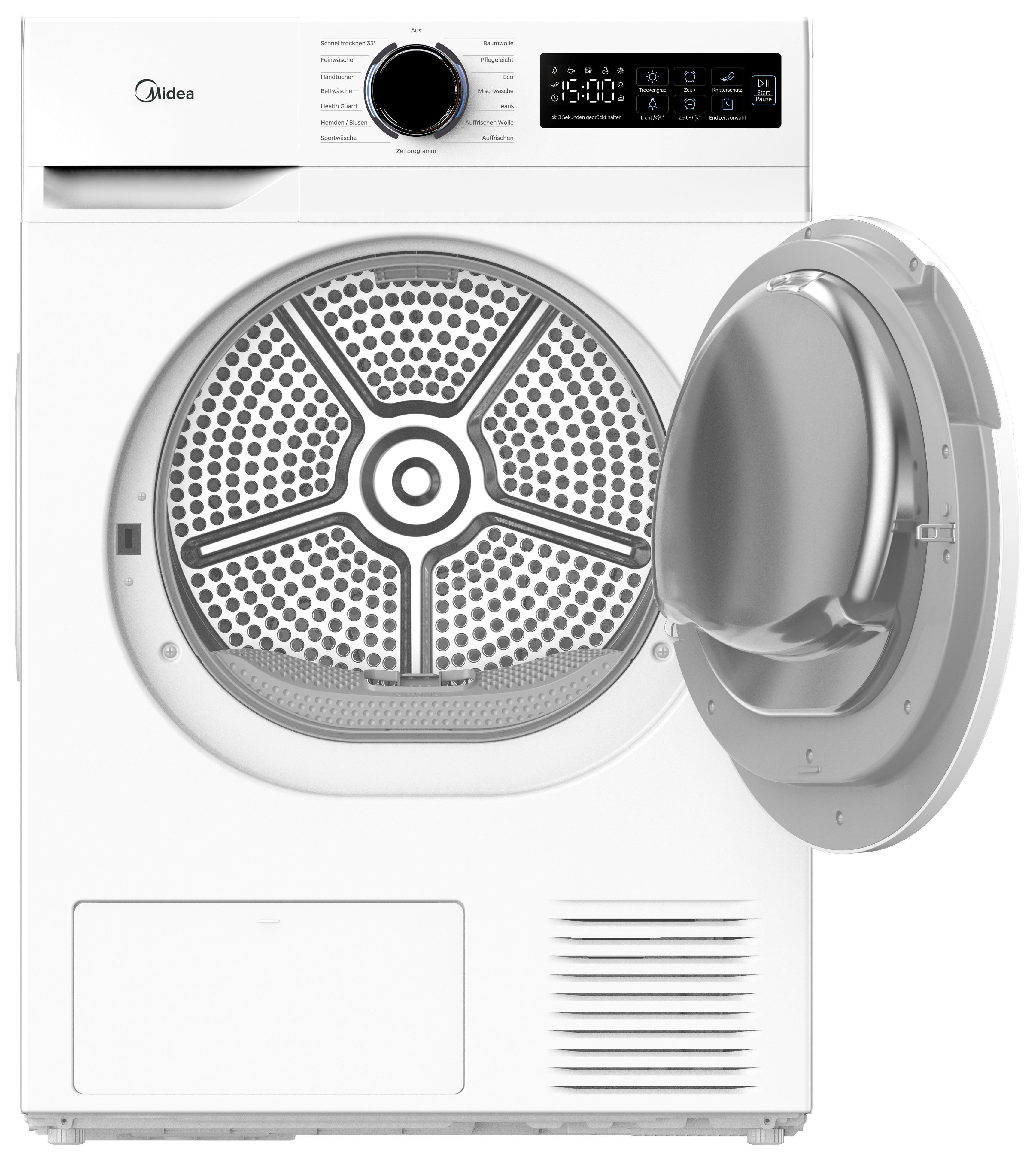 Wärmepumpentrockner Md110h80b-D - Weiß, Basics, Kunststoff/Metall (59,5/85/60cm) - Midea