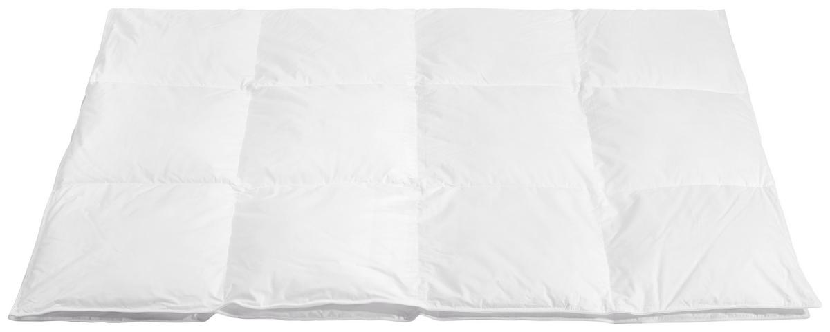 Steppdecke Barbara Warm 140x200 cm, 30° Waschbar - Weiß, KONVENTIONELL, Naturmaterialien/Textil (140/200cm) - Ele