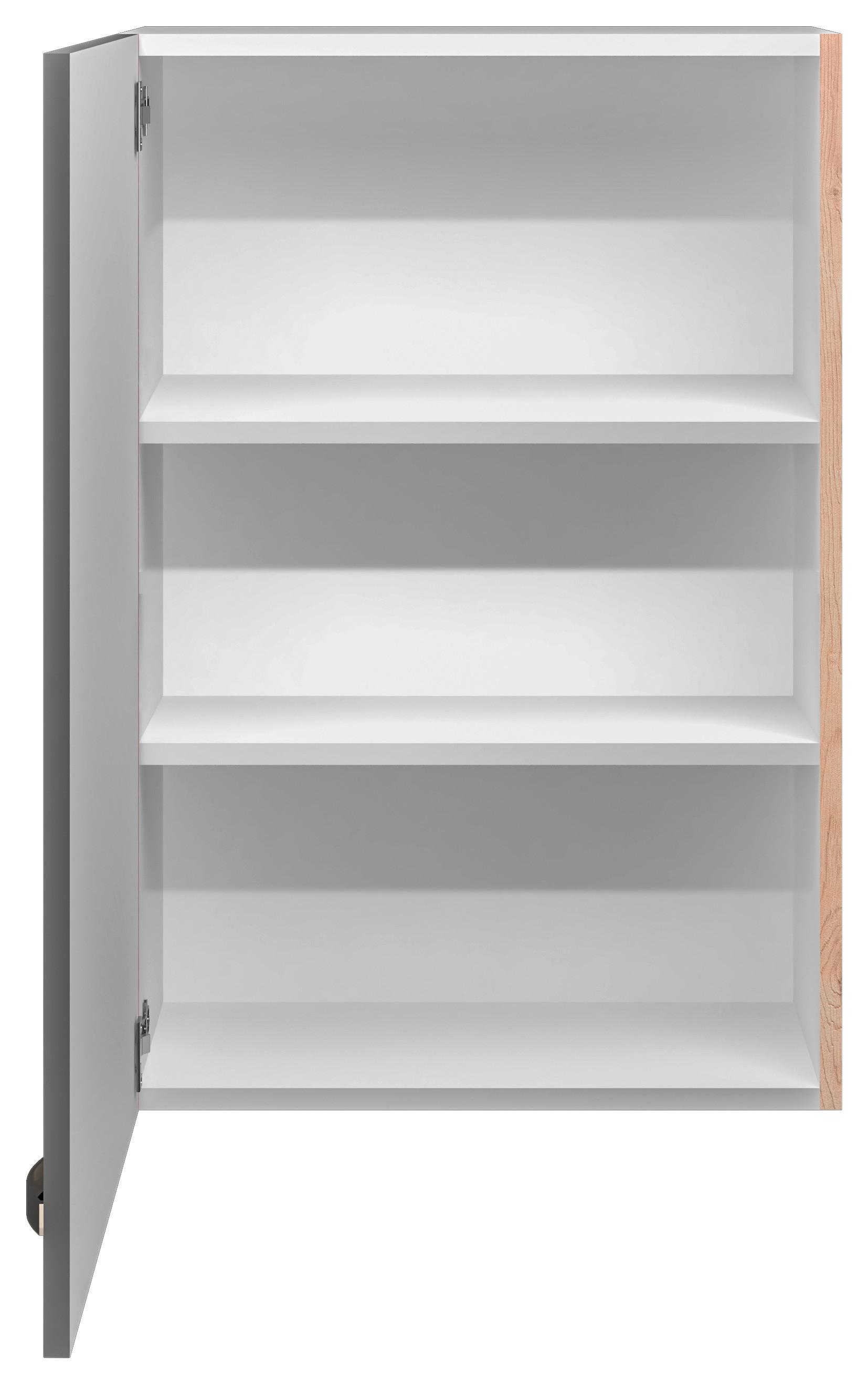 Kuchyňská horní skříňka SHADOW 60cm - dub San Remo/tmavě šedá, Moderní, kov/kompozitní dřevo (60/89/32cm)