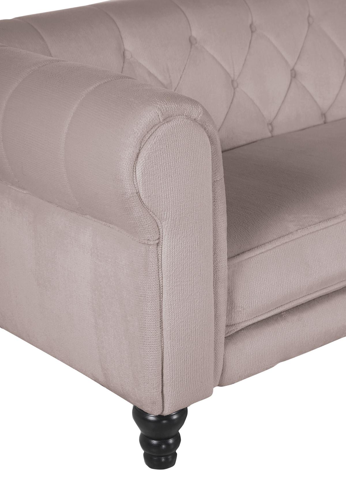 Ecksofa Jonte Beige S: 260x160 cm - Dunkelbraun/Beige, Design, Textil (260/160cm) - MID.YOU