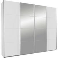 Šatní skříň se zrcadlem Bensheim bílá - bílá, Konvenční, kompozitní dřevo (270/230/62cm)